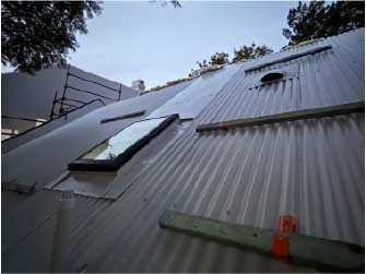 Skylight repair at Glebe