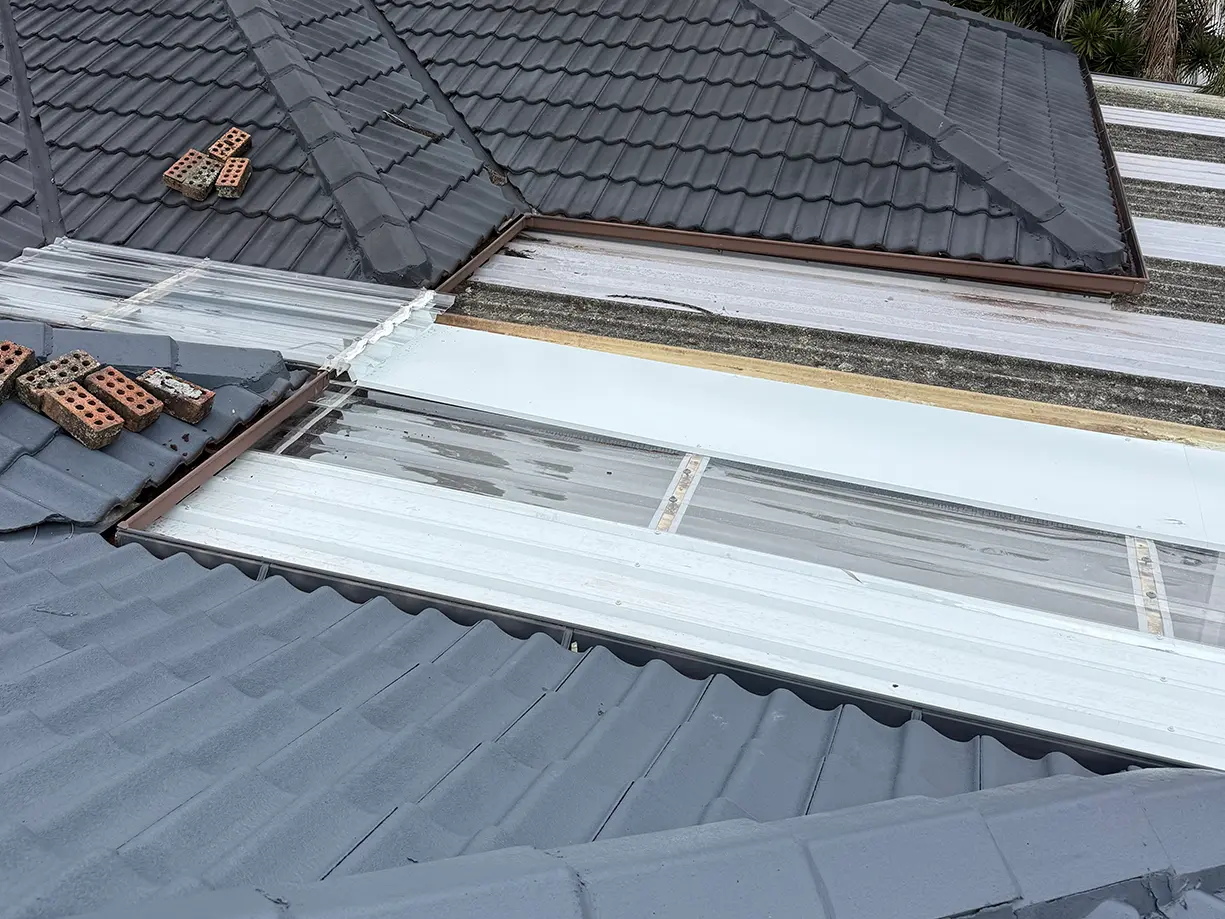 Completed patio roofing work in Casula NSW