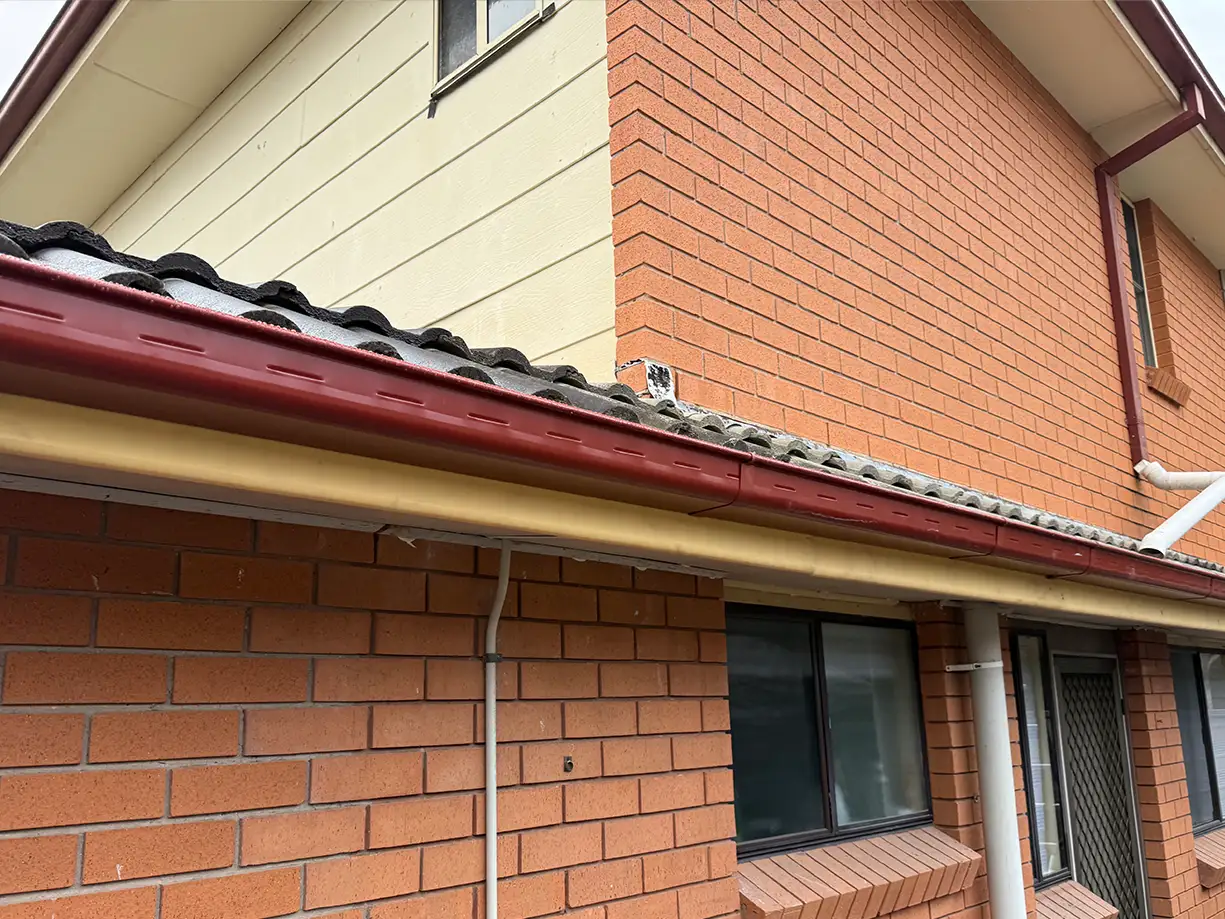 Completed gutter fascia and COLORBOND downpipe work in Bossley Park NSW
